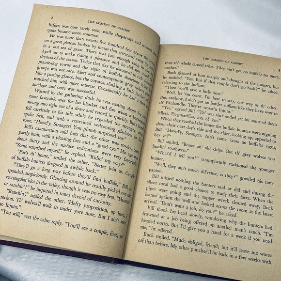 The Coming of Cassidy by Clarence E. Mulford Grosset Antique War Time Book - Picture 12 of 14